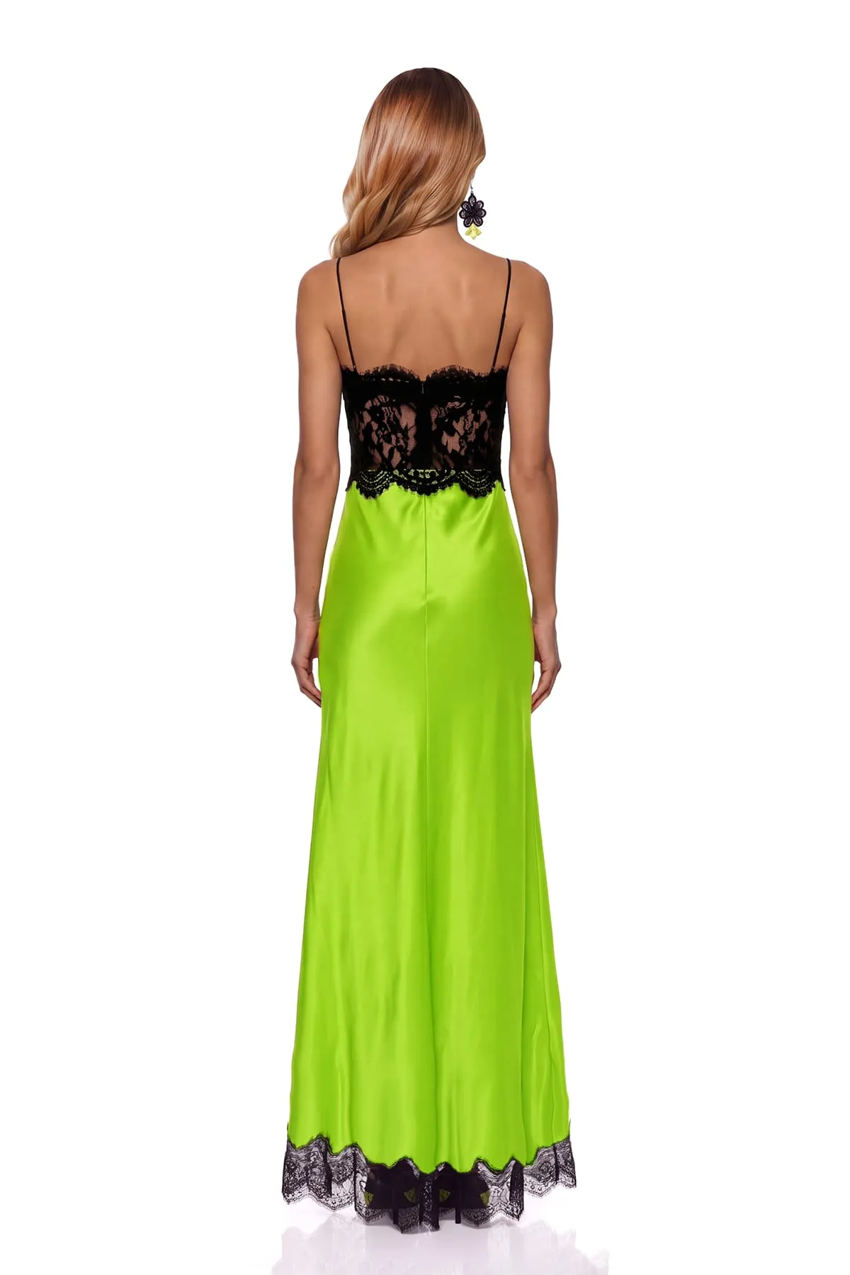 Gurevia Spaghetti Lace Maxi Dress sold by Mew Mews product image thumbnail 4