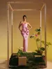 Arushi Strapless Flower Bandage Dress In Pink sold by Mew Mews
