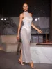 Anae Halterneck Sequin Maxi Dress sold by Mew Mews