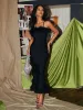 Evolet Feather Tiered Bandage Dress sold by Mew Mews