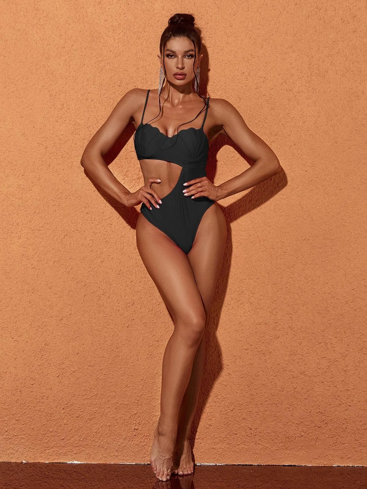 Codi Cutout One Piece Swimsuit In Black sold by Mew Mews product image thumbnail 3
