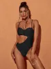 Codi Cutout One Piece Swimsuit In Black sold by Mew Mews