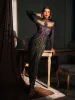 Venetia Printed Rhinestone Jumpsuit sold by Mew Mews