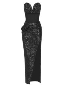 Sukie Strapless Sequin Maxi Dress sold by Mew Mews