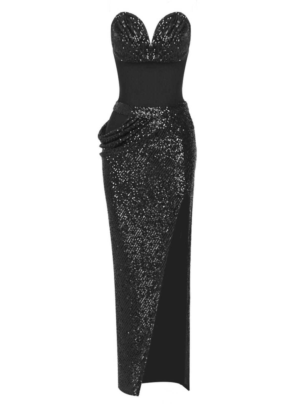 Sukie Strapless Sequin Maxi Dress sold by Mew Mews product image thumbnail 7