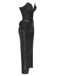 Sukie Strapless Sequin Maxi Dress sold by Mew Mews
