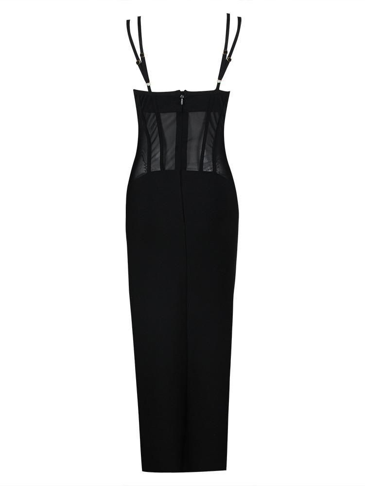 Peppa Rhinestone Mesh Bandage Dress sold by Mew Mews product image thumbnail 9