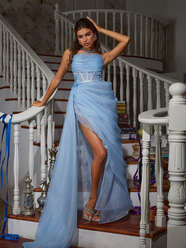 Diana Spaghetti Draped Mesh Maxi Dress sold by Mew Mews