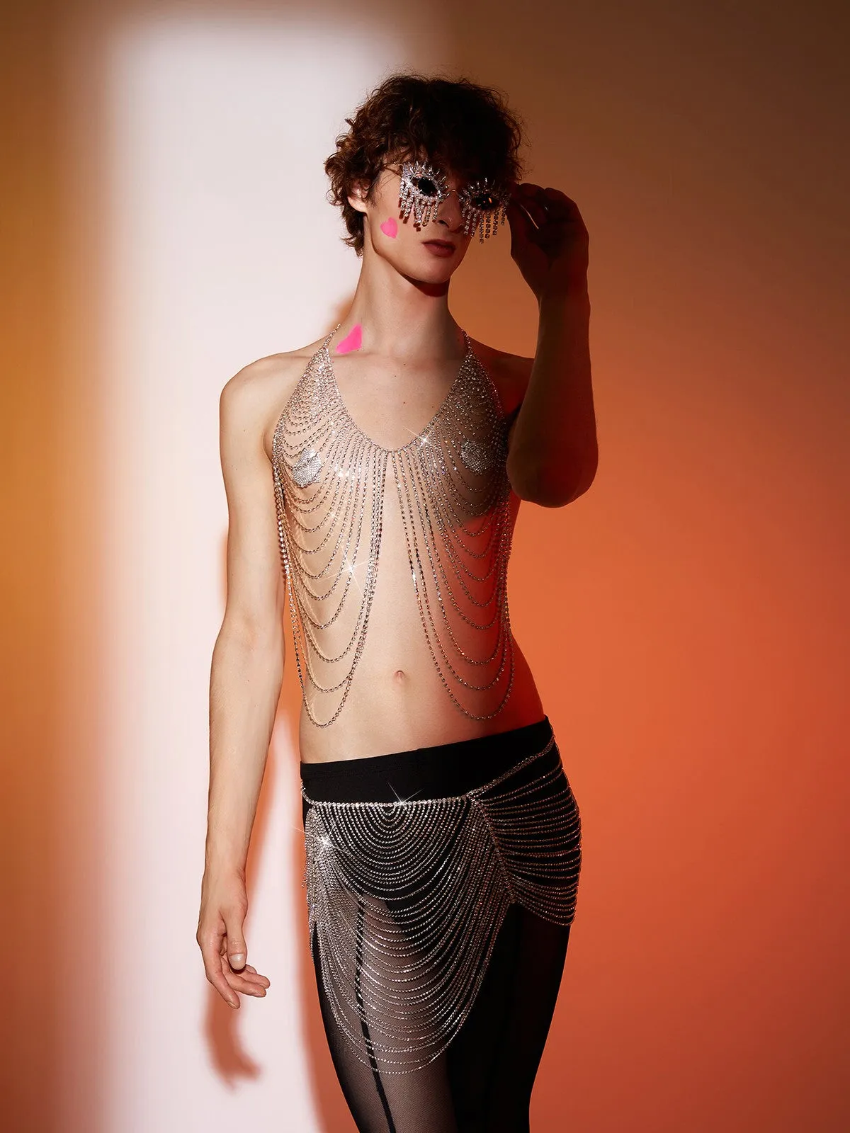 Sebastian Multi Crystal Skirt Set sold by Mew Mews product image thumbnail 2