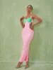 Margaux Embellished Cutout Maxi Dress In Pink sold by Mew Mews