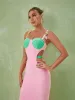 Margaux Embellished Cutout Maxi Dress In Pink sold by Mew Mews