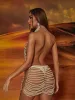 Kalila Halterneck Pearl Mini Dress sold by Mew Mews