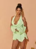 Contessa Halterneck Draped Neck Mini Dress sold by Mew Mews