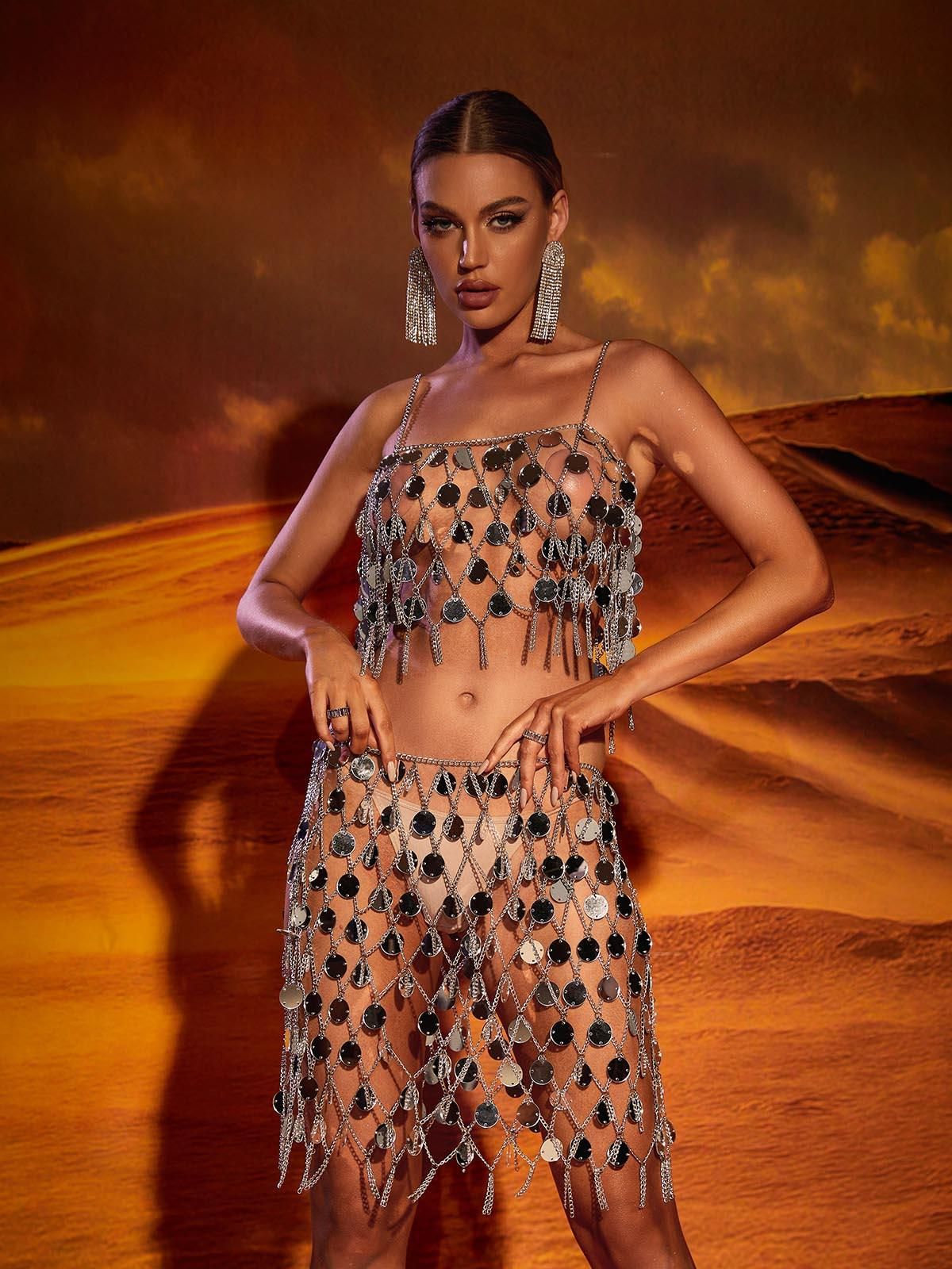 Scarlett Spaghetti Chainmail Set sold by Mew Mews