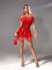Eleri Strapless Sequin Feather Mini Dress sold by Mew Mews