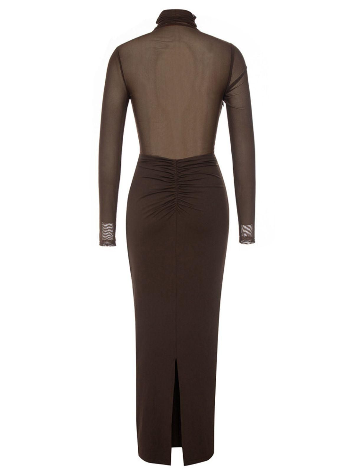 Deia Long Sleeve Mesh Maxi Dress sold by Mew Mews product image thumbnail 8