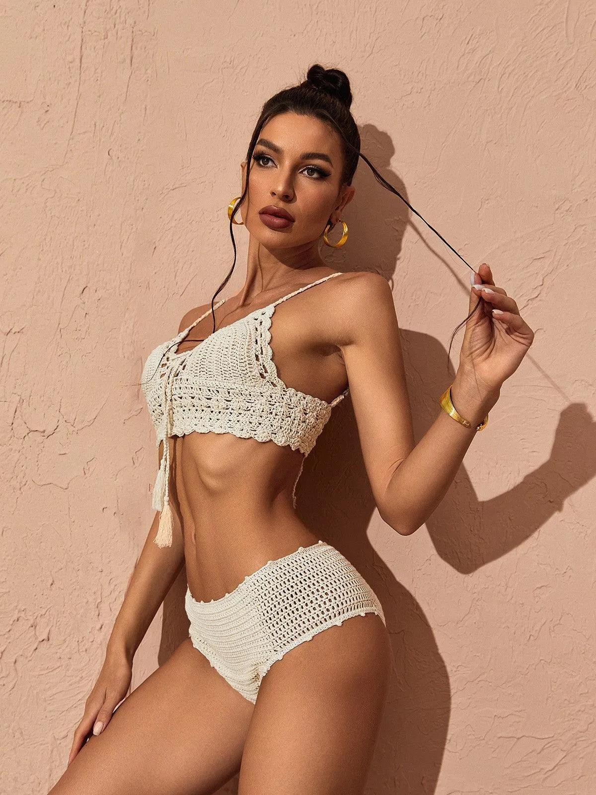 Etta Knitted Bikini Two Piece Set sold by Mew Mews product image thumbnail 5