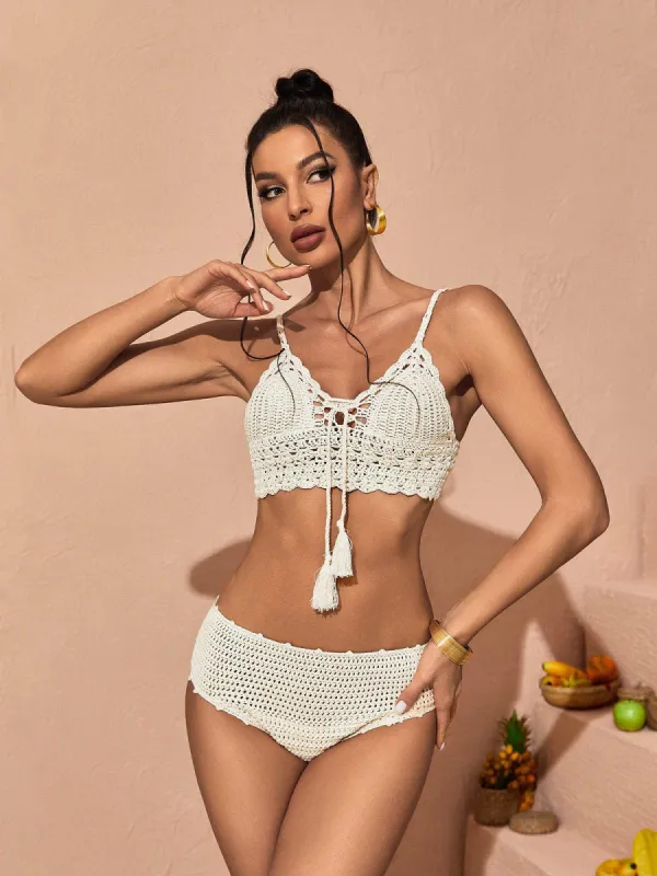 Etta Knitted Bikini Two Piece Set sold by Mew Mews