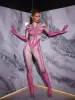 Fabian Rhinestone Printed Gloves Jumpsuit sold by Mew Mews