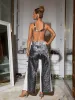 Anona Denim Pants In Black sold by Mew Mews