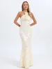 Aedin Halterneck Flower Maxi Dress sold by Mew Mews