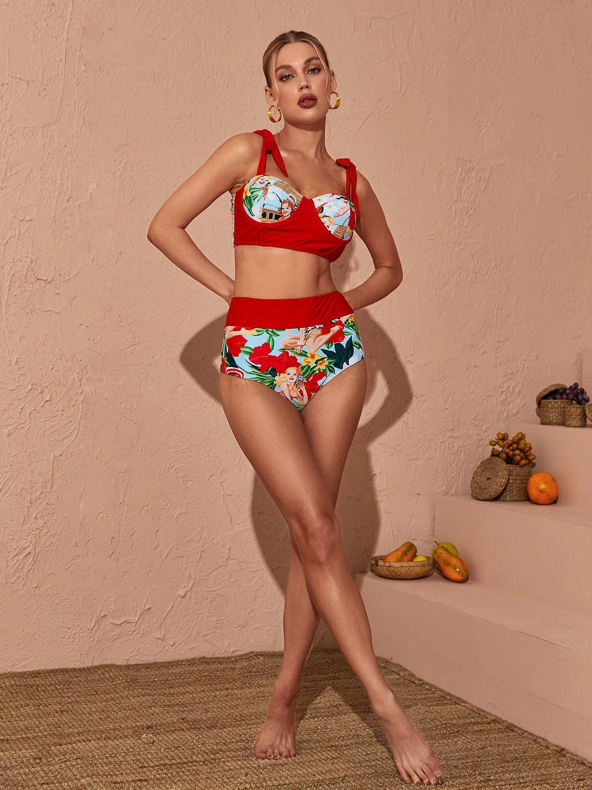 Rosemary Bikini Three Piece Set sold by Mew Mews product image thumbnail 3