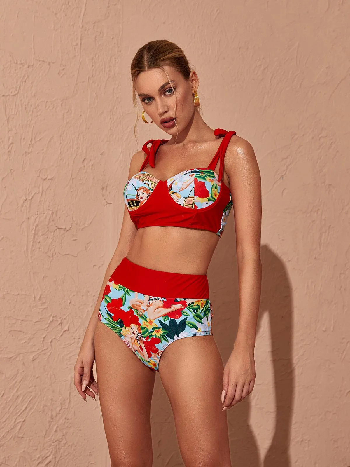 Rosemary Bikini Three Piece Set sold by Mew Mews product image thumbnail 4