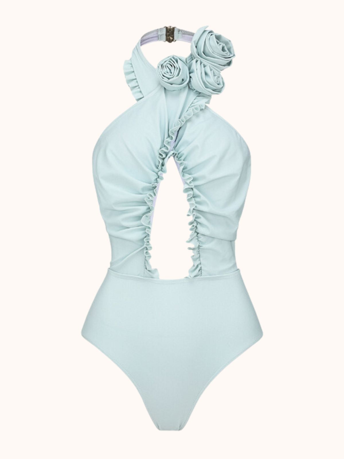 Cally Halterneck Swimwear Two Piece Set In Blue sold by Mew Mews product image thumbnail 2