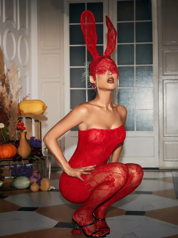 _Gift_Burton Hollow Lace Bunny Ear sold by Mew Mews