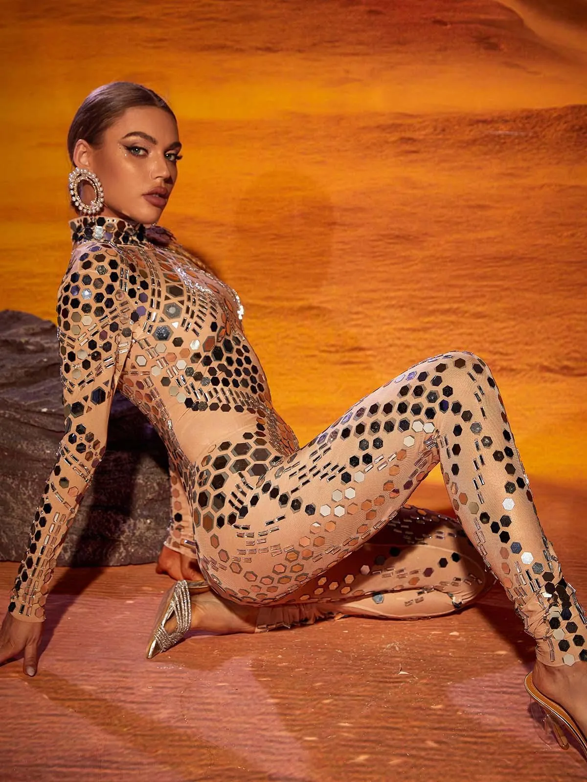 Zoey Embellished Jumpsuit sold by Mew Mews product image thumbnail 2