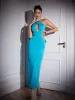 Gidget Halterneck Flower Cutout Maxi Dress sold by Mew Mews