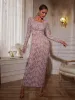 Maret Pearl Fringe Mesh Maxi Dress sold by Mew Mews