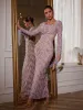 Maret Pearl Fringe Mesh Maxi Dress sold by Mew Mews