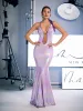 Carita Halterneck Rhinestone Maxi Dress sold by Mew Mews