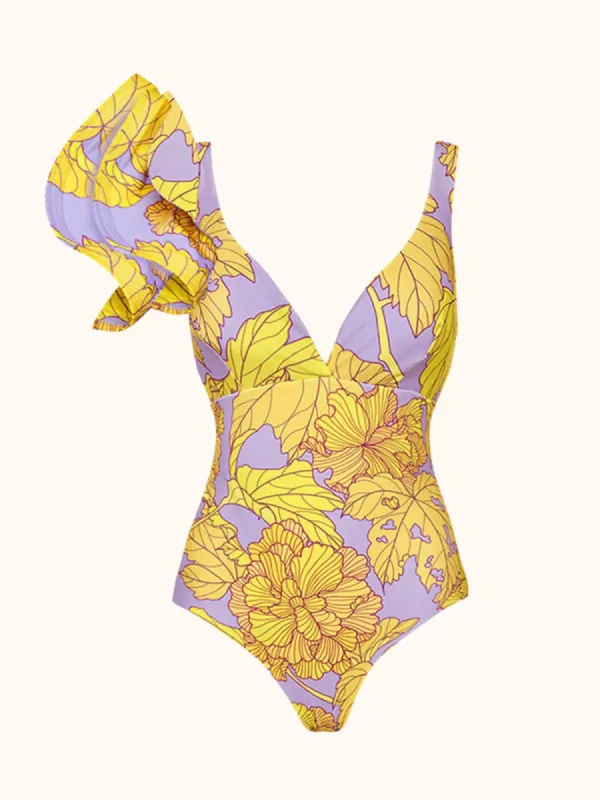 Ayodele Ruffle One Piece Swimsuit sold by Mew Mews
