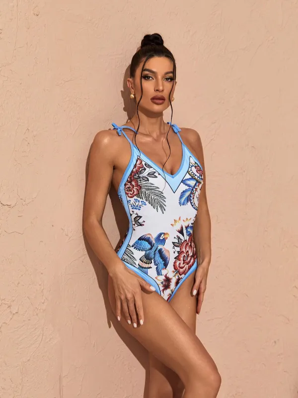 Edie Printed Swimwear Two Piece Set sold by Mew Mews