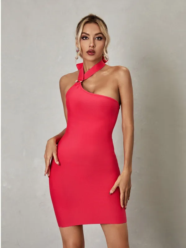 Deka Halterneck Bandage Mini Dress sold by Mew Mews
