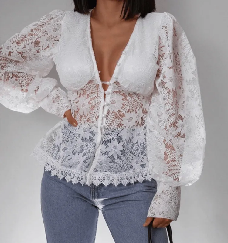 Femme Fatale blouse sold by Fearless