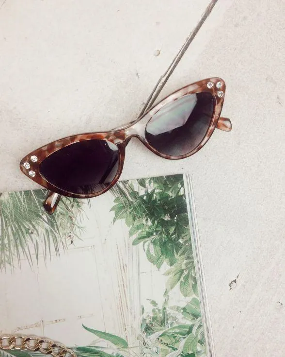 Camille Cat Eye Gem Detail Sunglasses sold by Fearless product image thumbnail 4