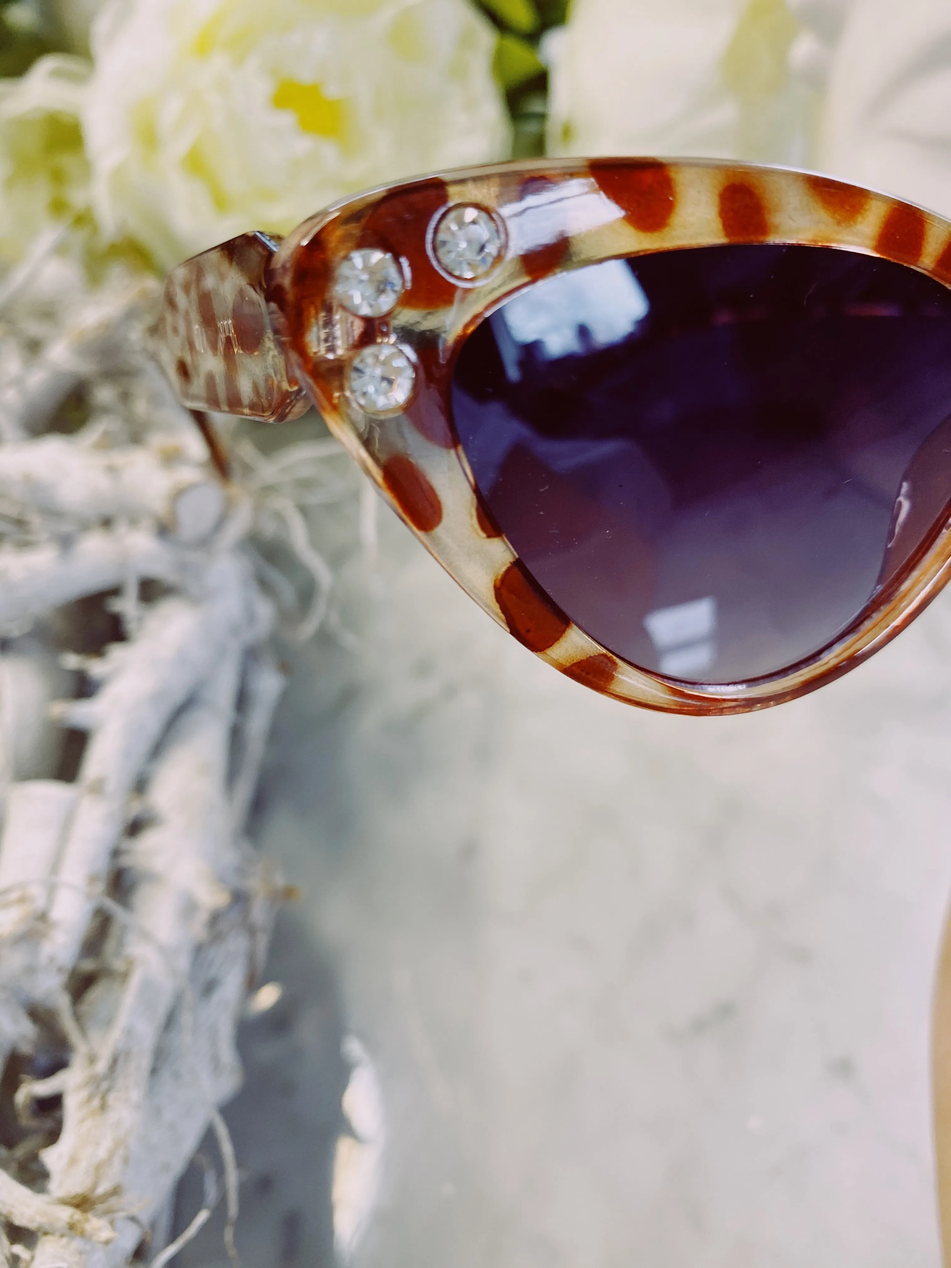 Camille Cat Eye Gem Detail Sunglasses sold by Fearless product image thumbnail 2