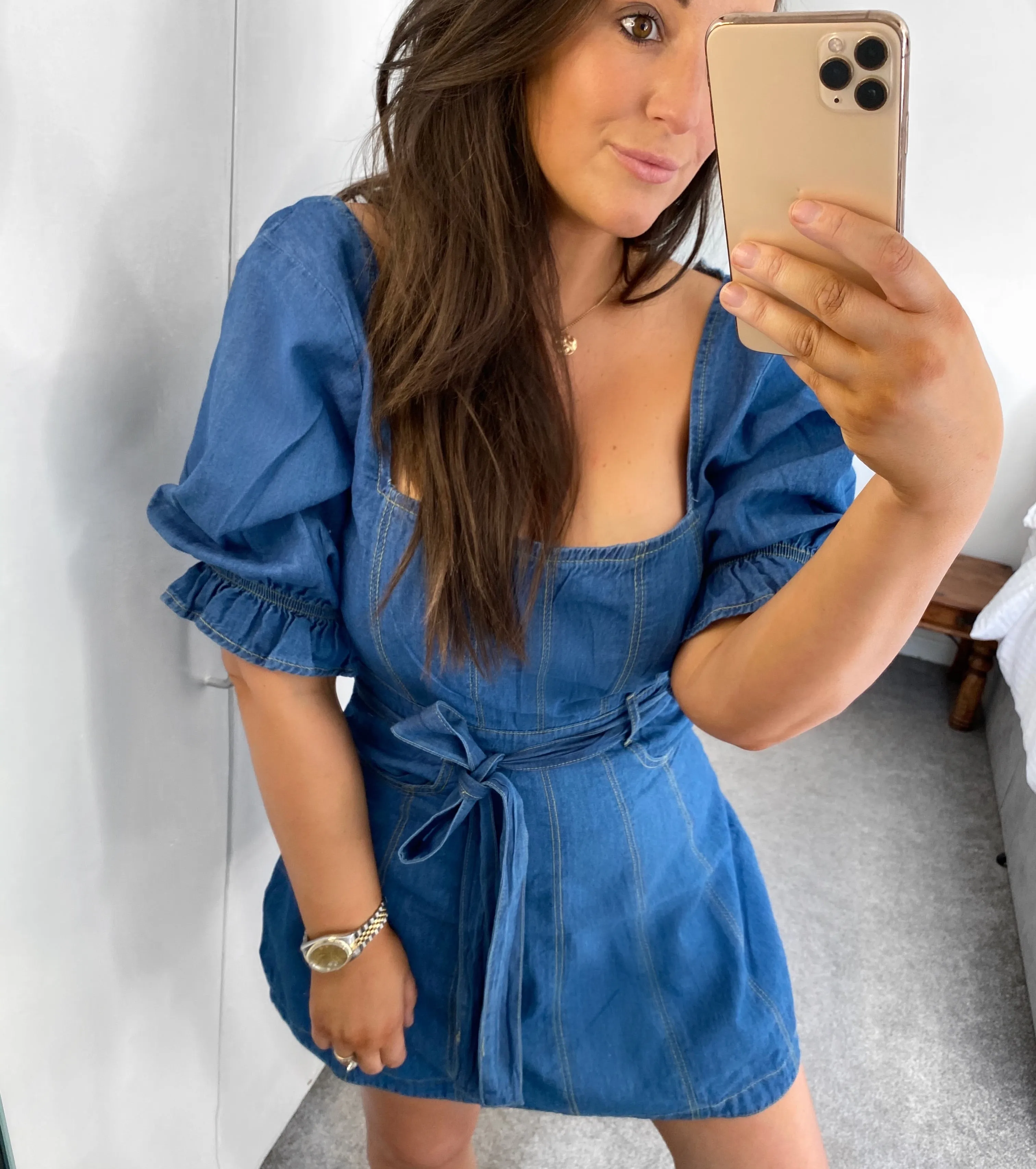 Little Denim Dress sold by Fearless product image thumbnail 3