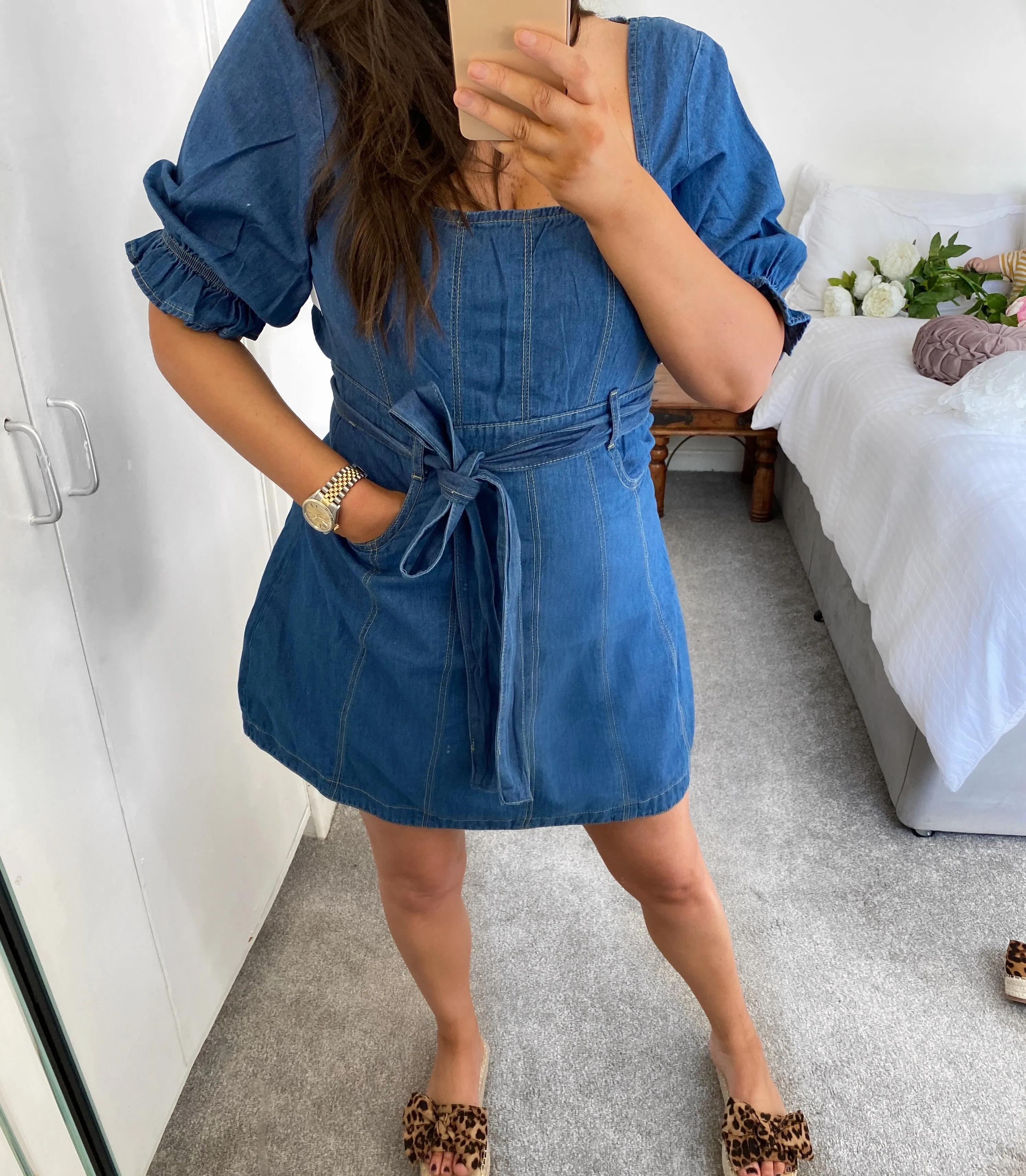 Little Denim Dress sold by Fearless product image thumbnail 4