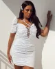 White Puff Sleeve Dress sold by Fearless