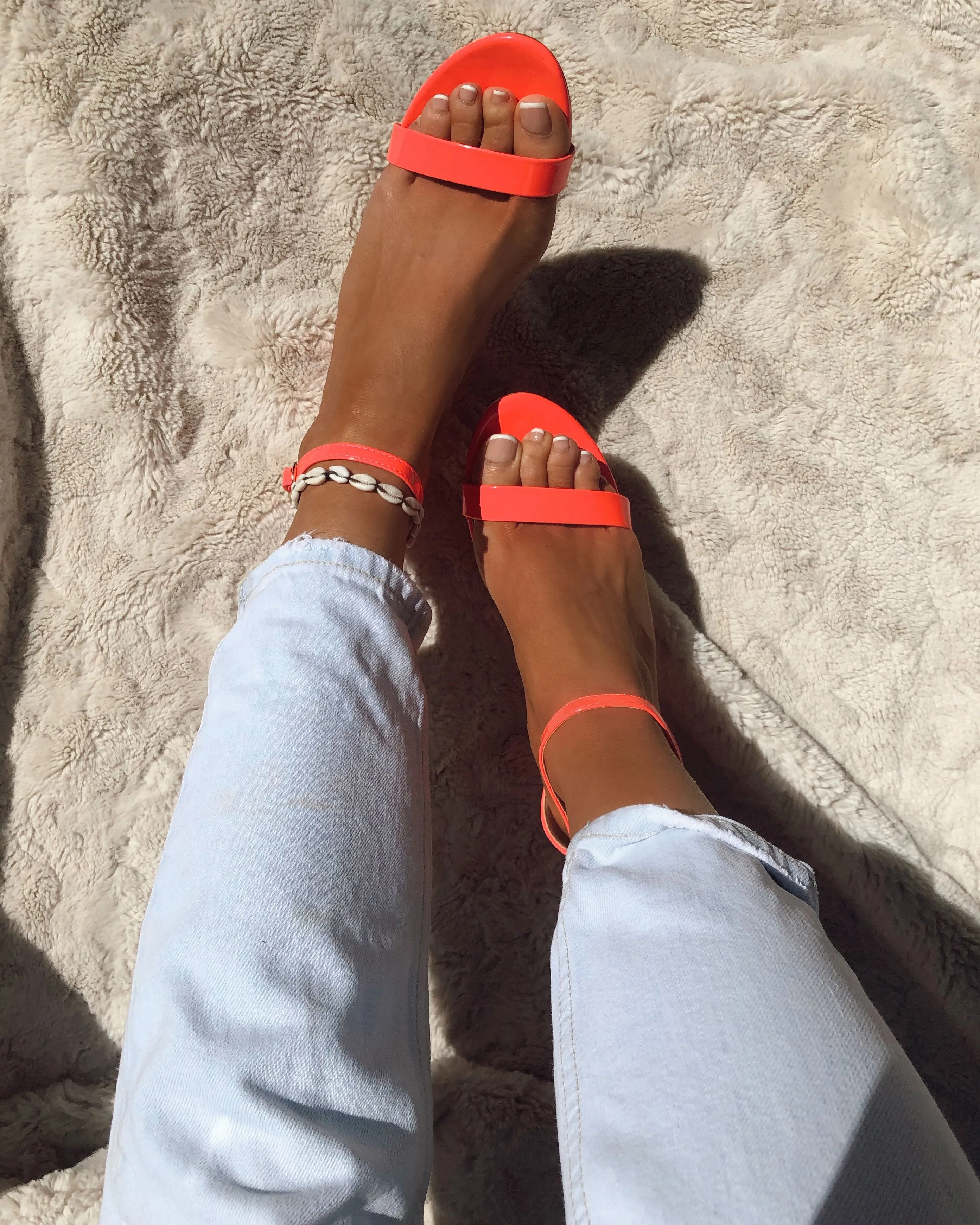 Barely There Block Heel in Neon Pink sold by Fearless product image thumbnail 2