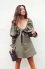Free As A Bird Dress in Khaki sold by Fearless