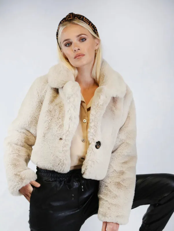 Keep Cosy Coat in Cream sold by Fearless