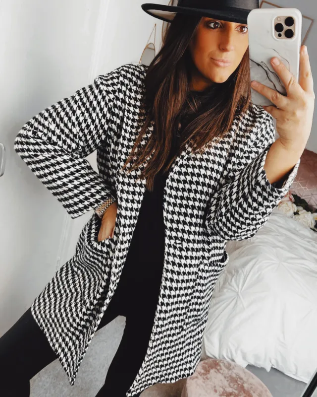 Francis Houndstooth Coat sold by Fearless