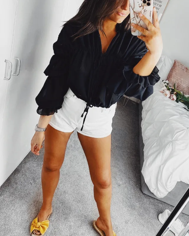 Gather my Thoughts Top Black sold by Fearless