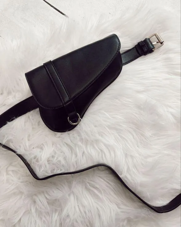 Glance Saddle Bum Bag In Black sold by Fearless product image thumbnail 3
