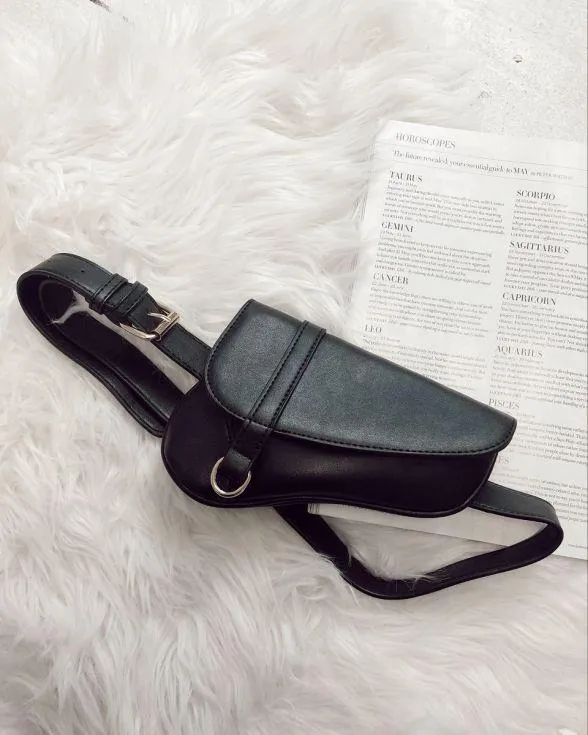 Glance Saddle Bum Bag In Black sold by Fearless product image thumbnail 2